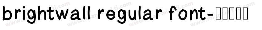 brightwall regular font字体转换